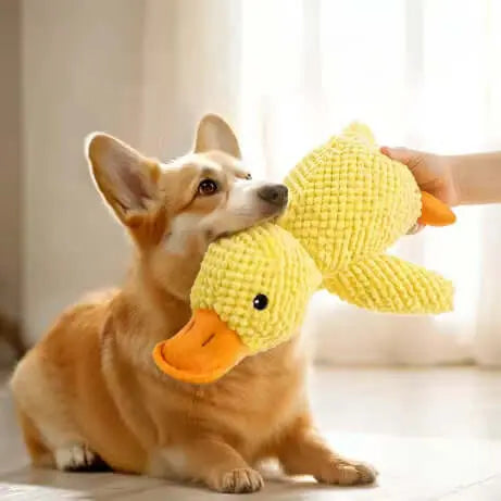 Peluche Canard – Un compagnon de jeu irrésistible et réconfortant Chien