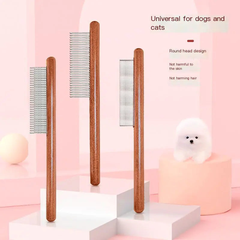 Peigne de Toilettage pour Chiens et Chats - Design en Bois Boutique Ecom
