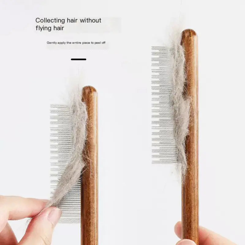 Peigne de Toilettage pour Chiens et Chats - Design en Bois Boutique Ecom