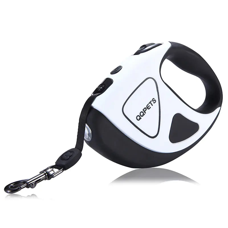Laisse rétractable automatique pour chien avec lumière LED et corde en fibre Boutique Ecom