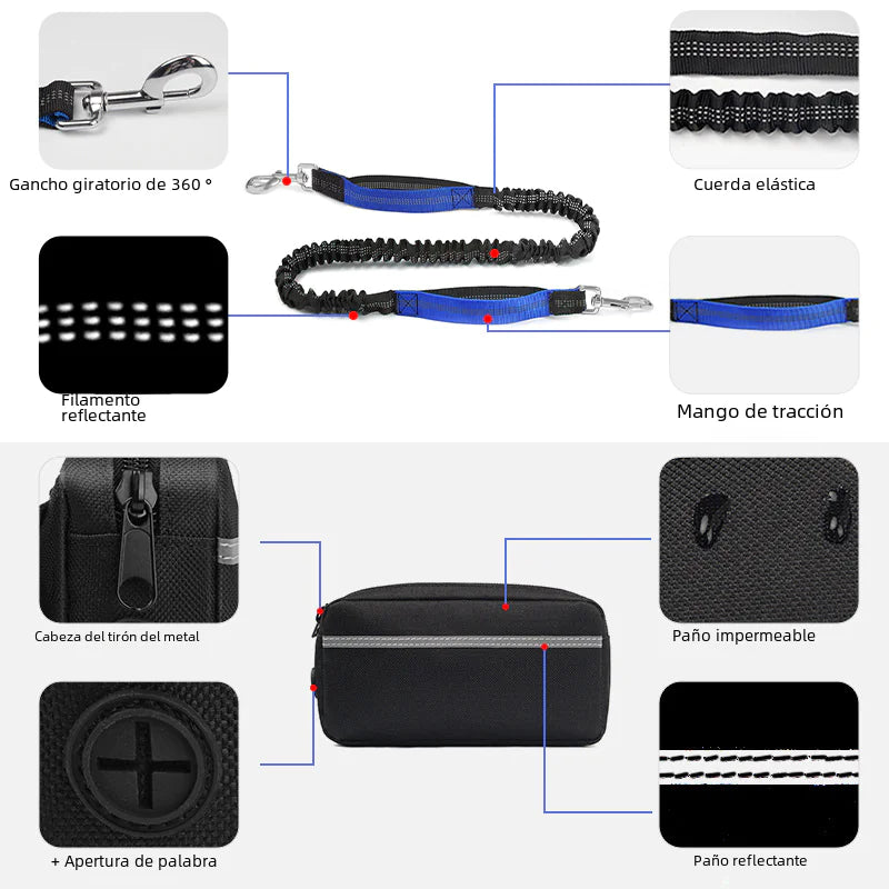 Sac de Taille pour Course avec Laisse pour Animaux de Compagnie Amazon Transfrontalier Boutique Ecom