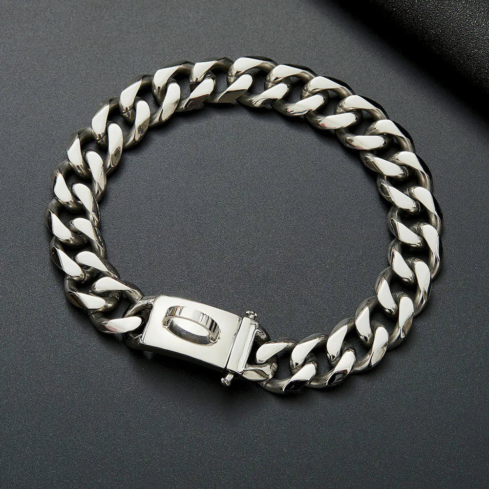 Laisse et Collier en Acier Inoxydable pour Chiens Moyens/Grands Boutique Ecom